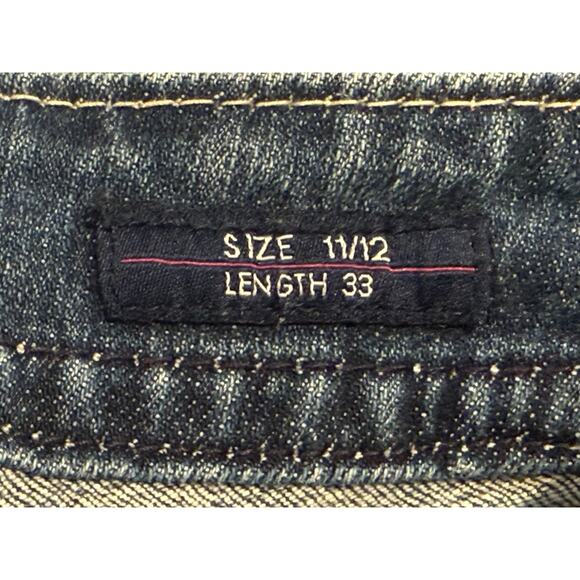 Vigoss The New York Boot Cut Mid Rise Jeans Size 11/12 Rhinestone Y2K - Picture 4 of 16